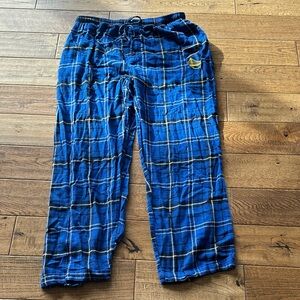 Golden State Warriors Plaid Men's Pajama flannel cotton pants